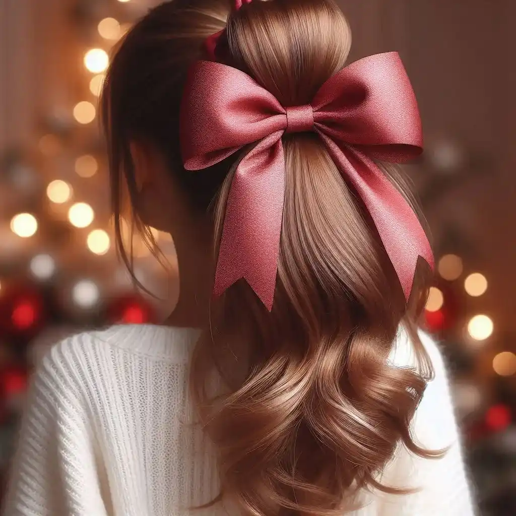 High Ponytail with a Bow