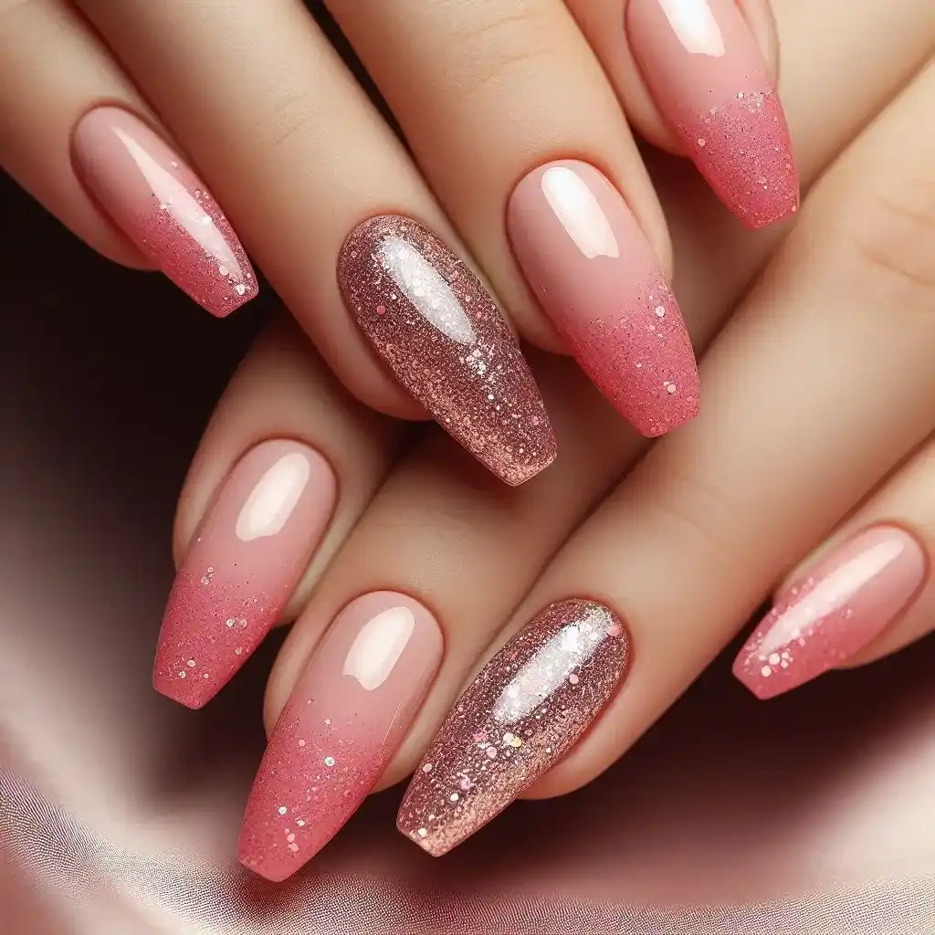 Pink Glitter Gradient