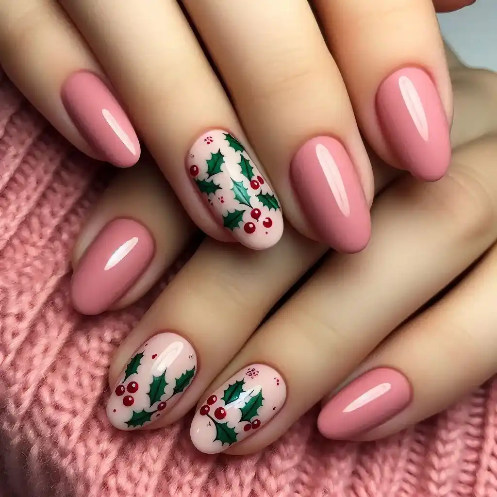 Pink Holly Berry Accents