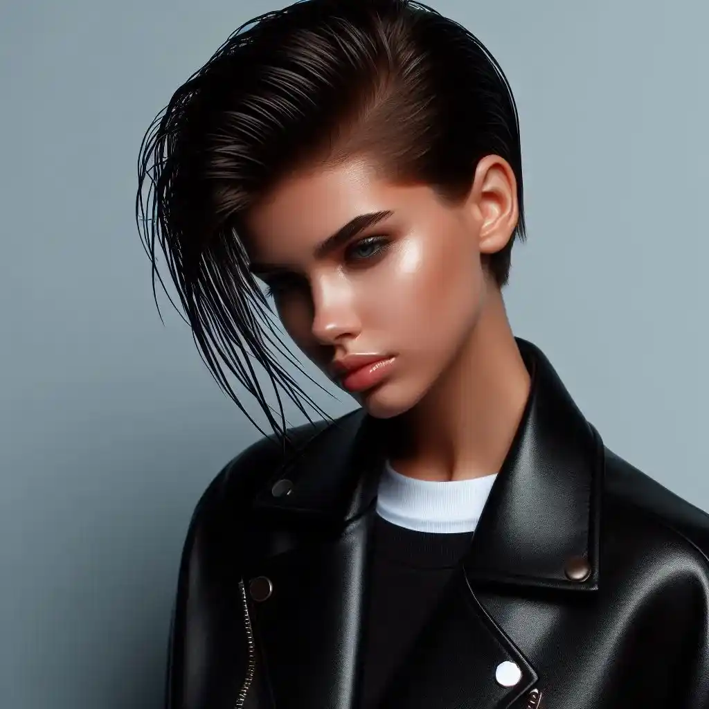 Slicked-Back Wet Look