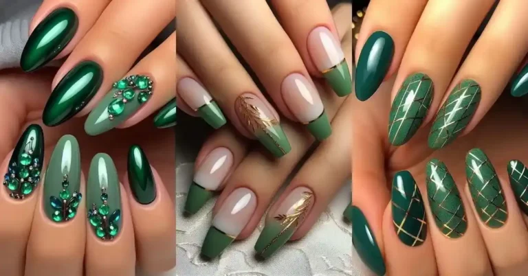 Bold and Beautiful Green Christmas Nails to Try This Year