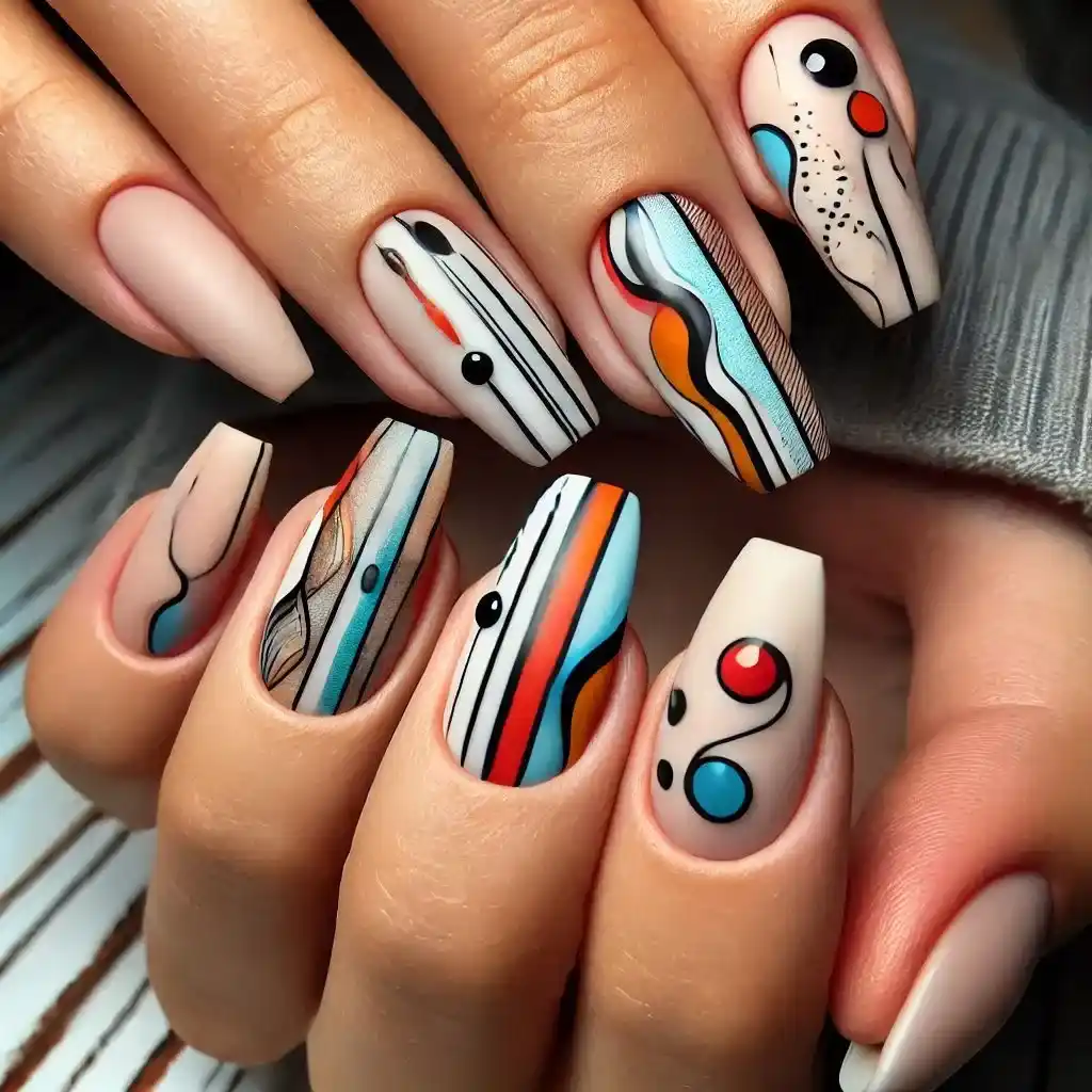 Abstract Art Nails