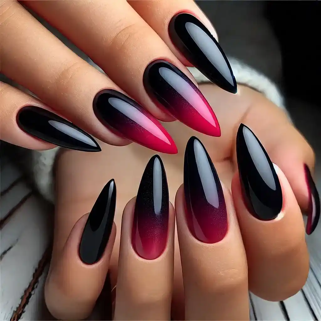 Black and Red Ombre 