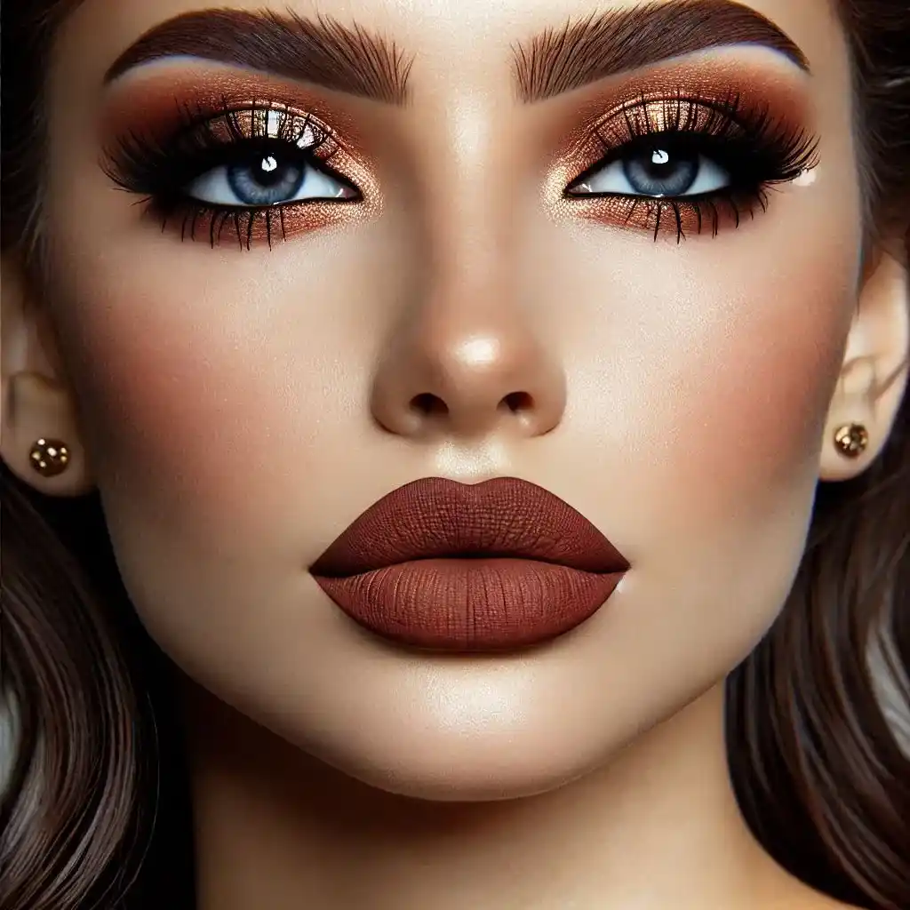 Chocolate Brown Lips