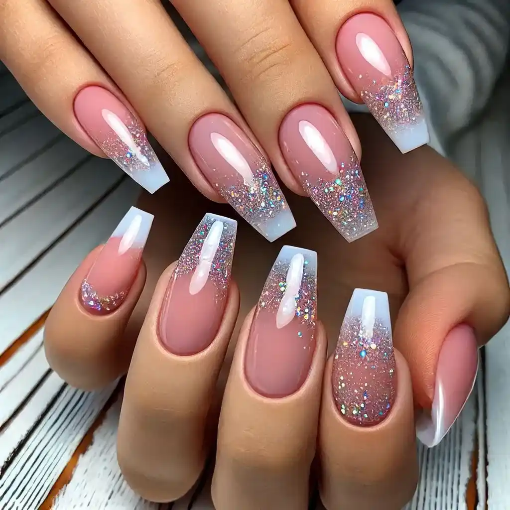 Glitter French Tips