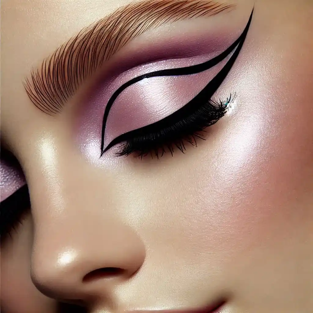 Graphic Liner with Pastel Shadows