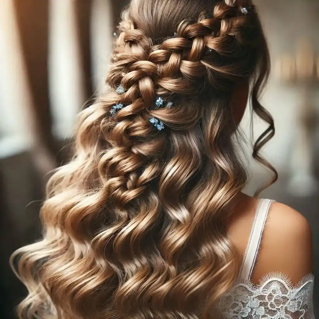 Half-Up Braided Elegance