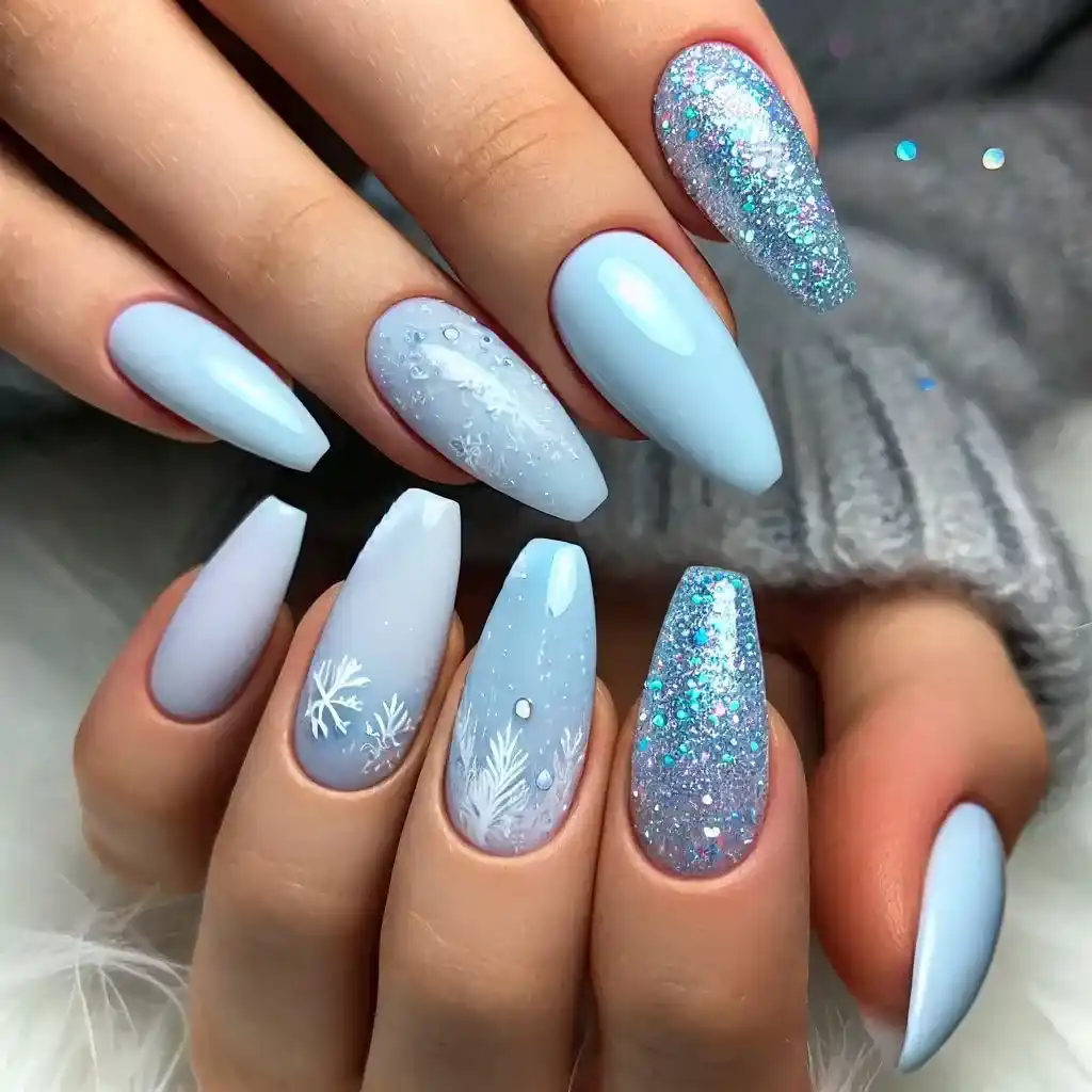 Icy Blue Hues