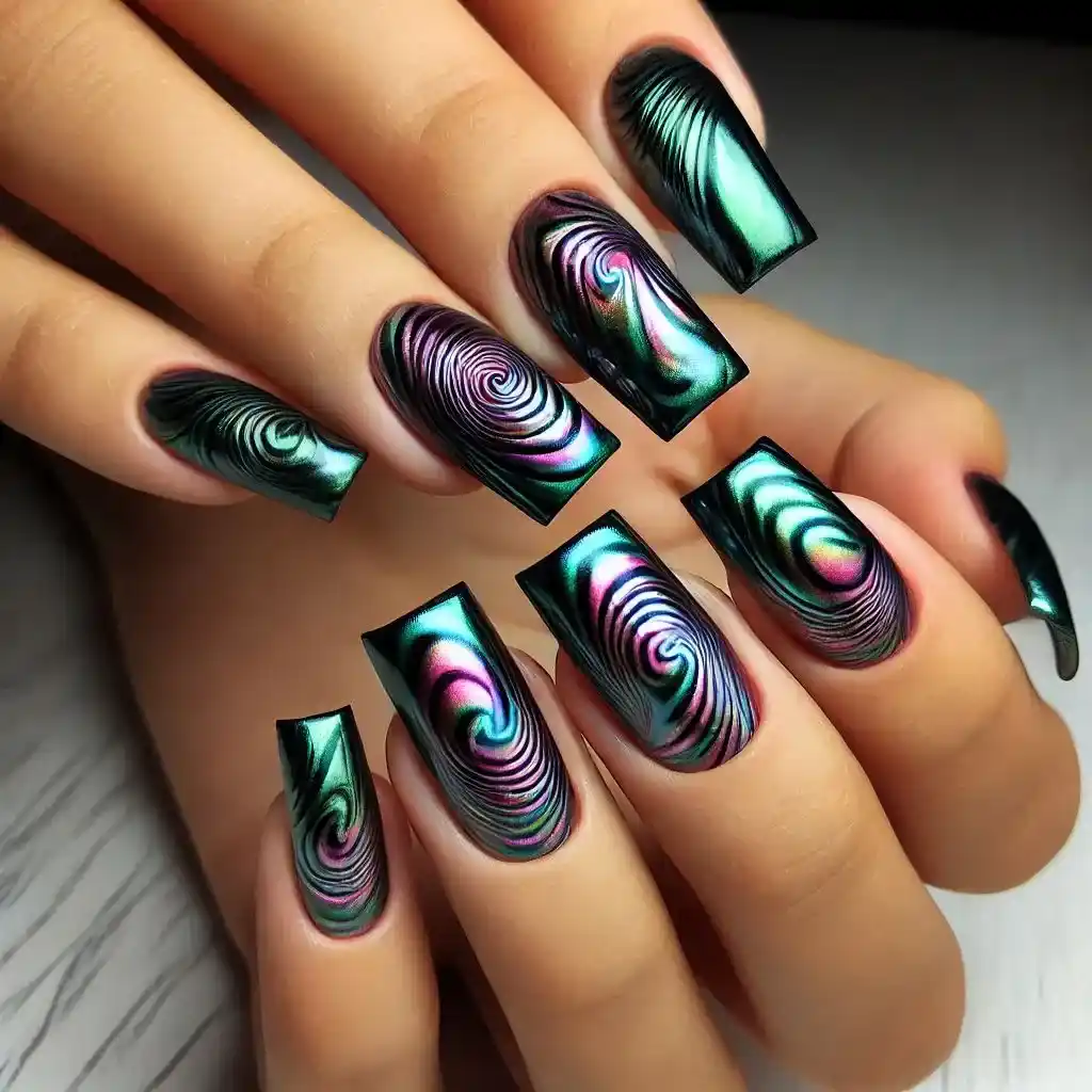 Magnetic Nail Polish Designs