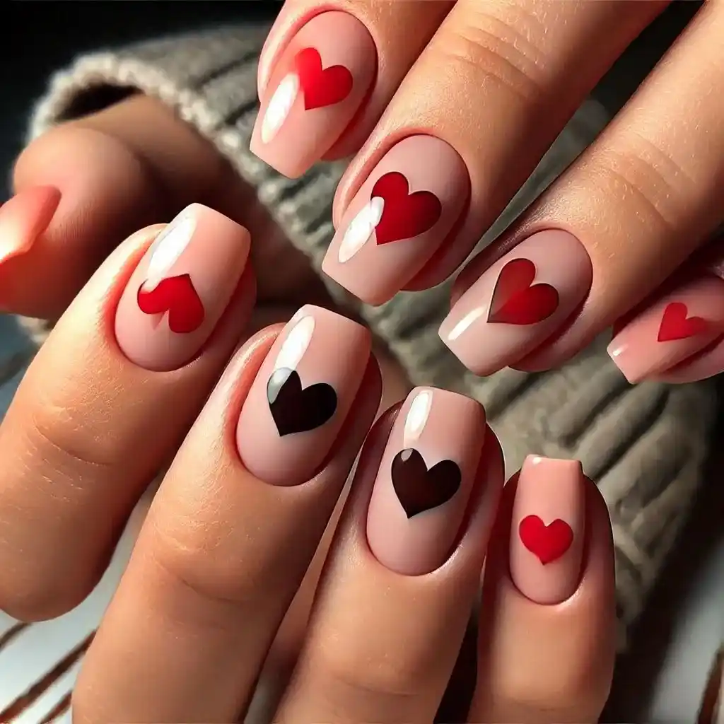 Negative Space Hearts