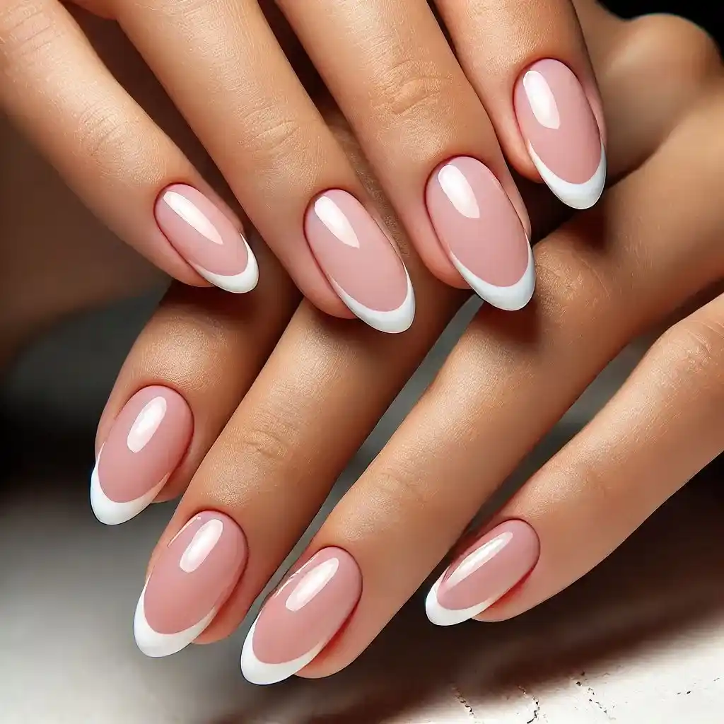 Pink French Tips with a Twist