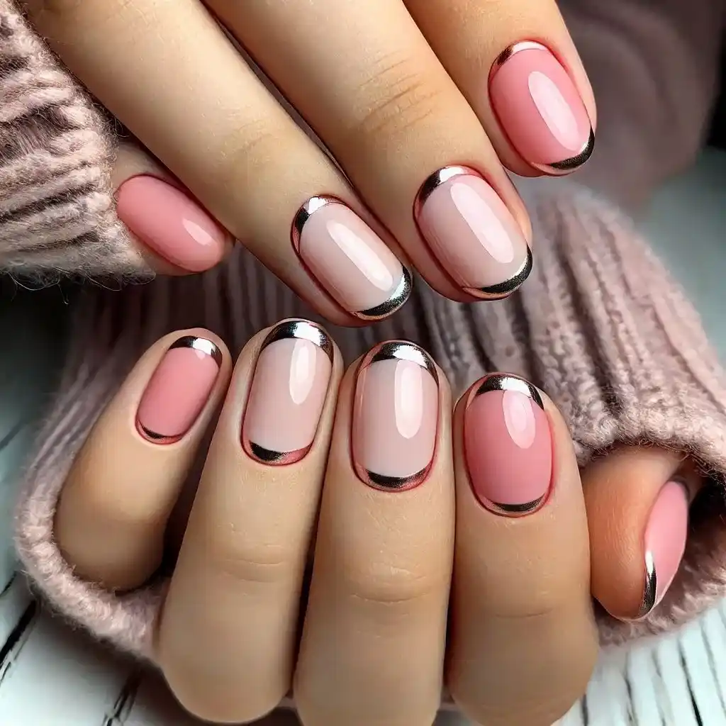 Pink Metallic Tips