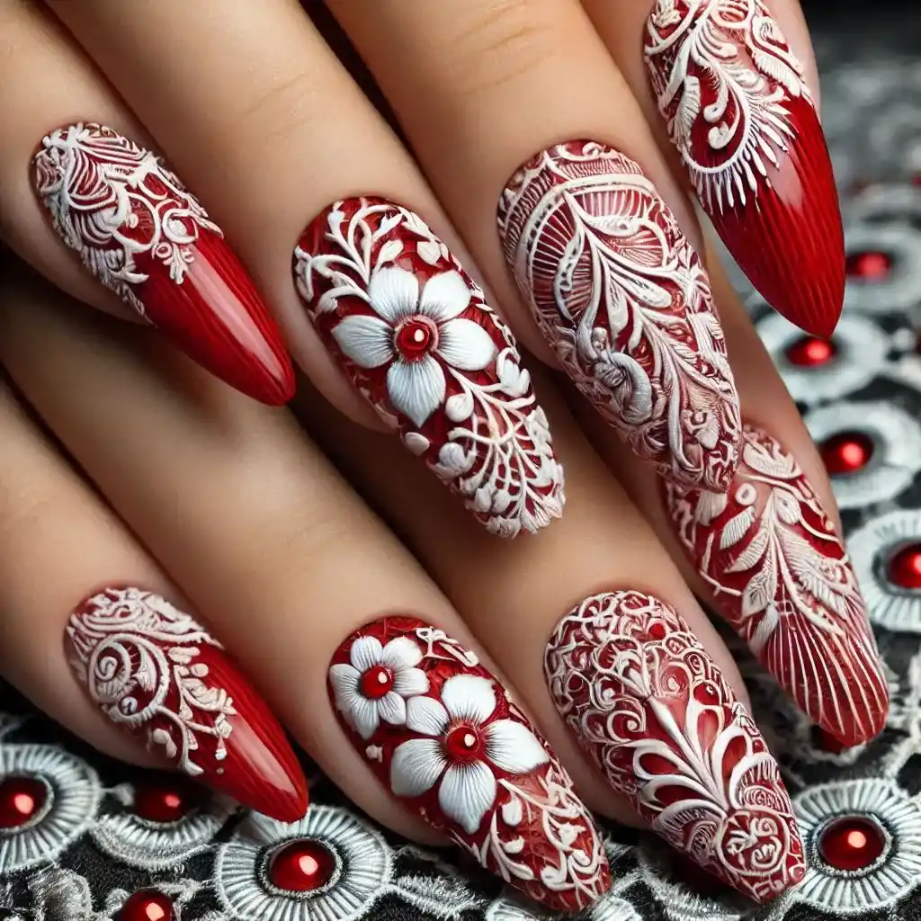 Red Lace Elegance