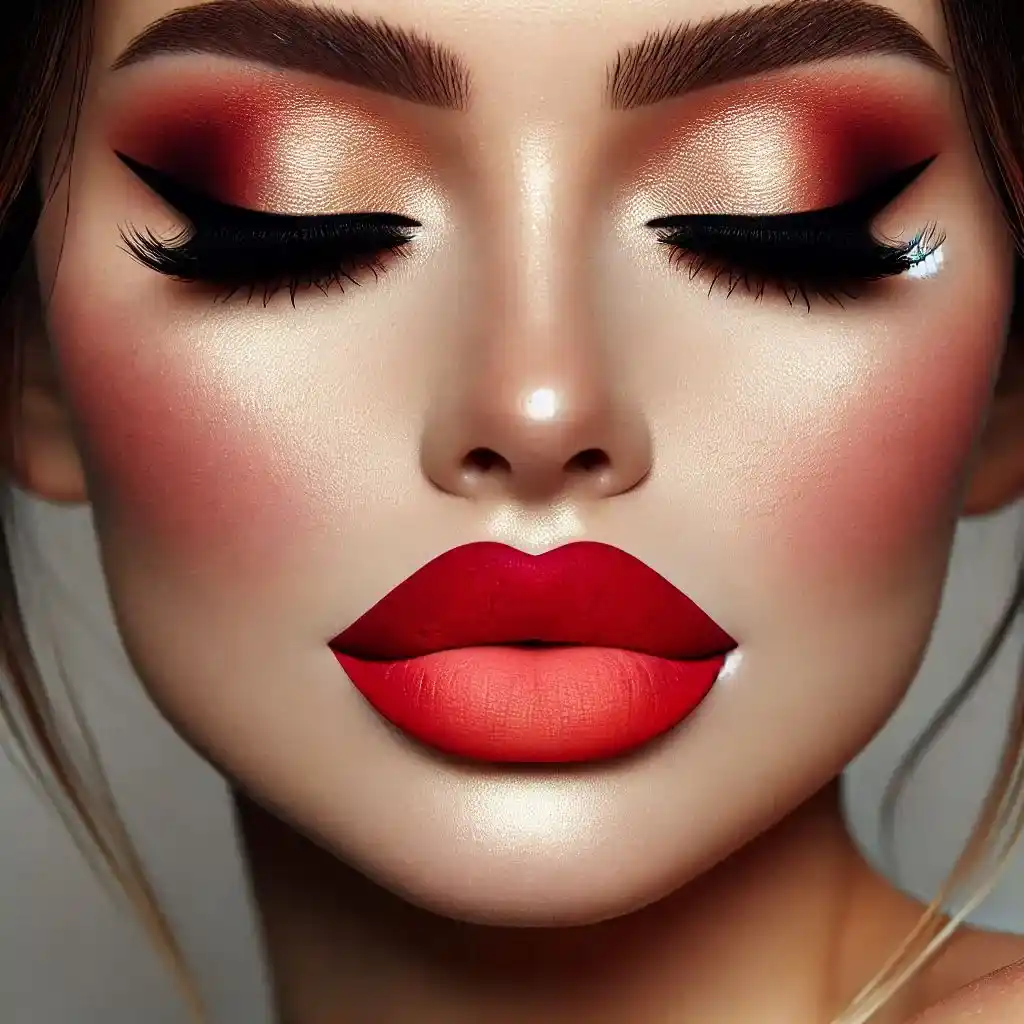 Red Ombre Lips