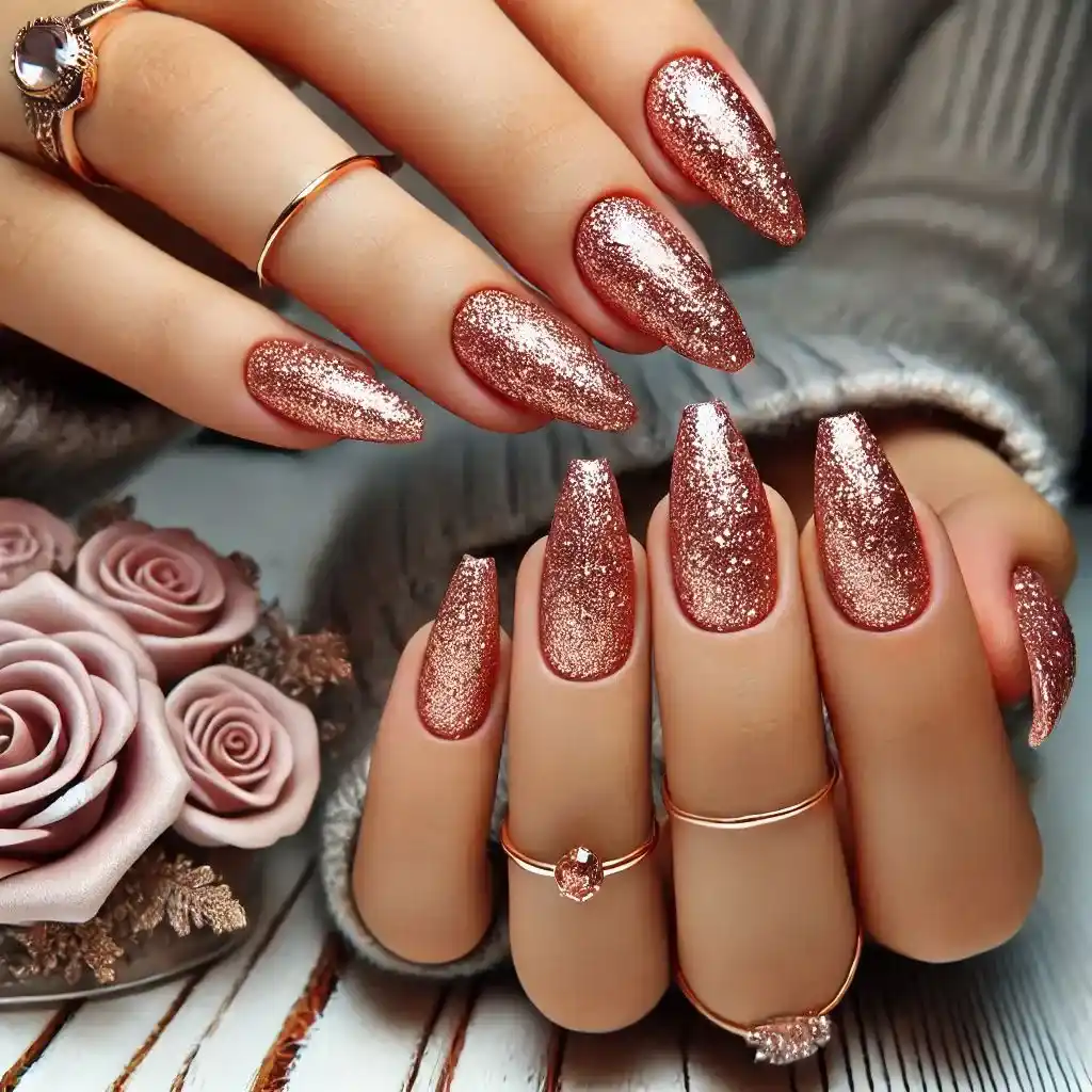 Shimmering Rose Gold