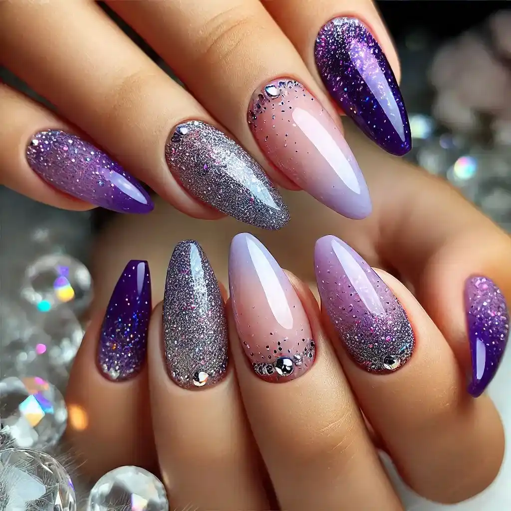 Amethyst Glitter Gradient 