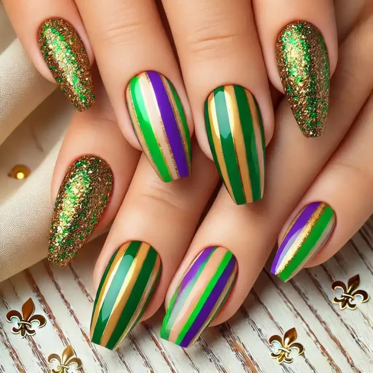 Classic Mardi Gras Stripes