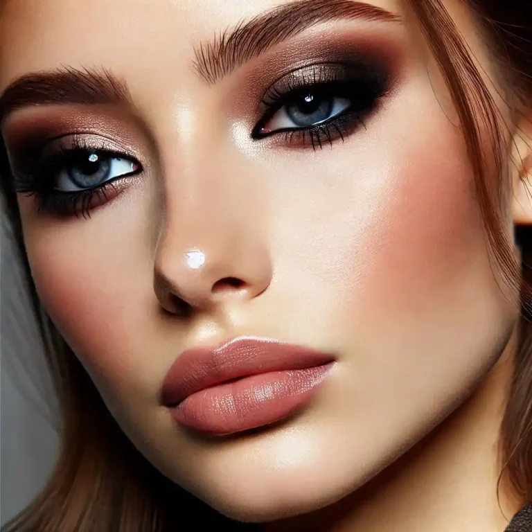 Classic Smokey Eyes with Nude Lips