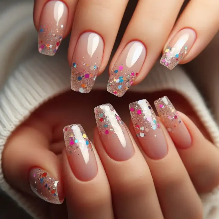 Confetti French Tip