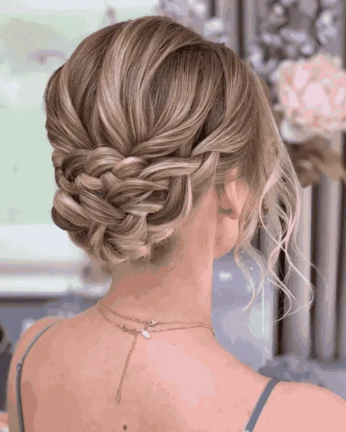 Crown Braid Prom Hairstyle

