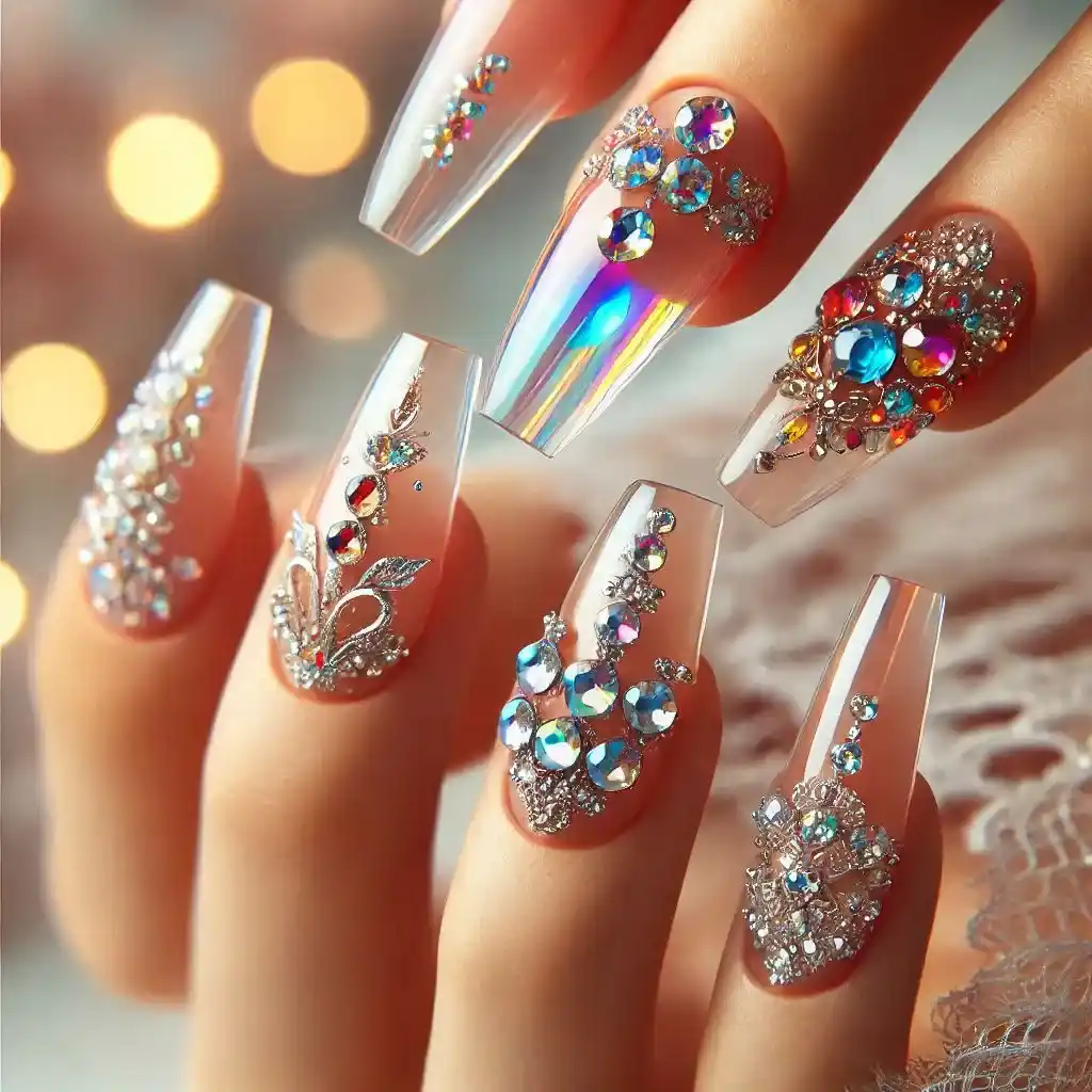  Crystal-Clear Nails