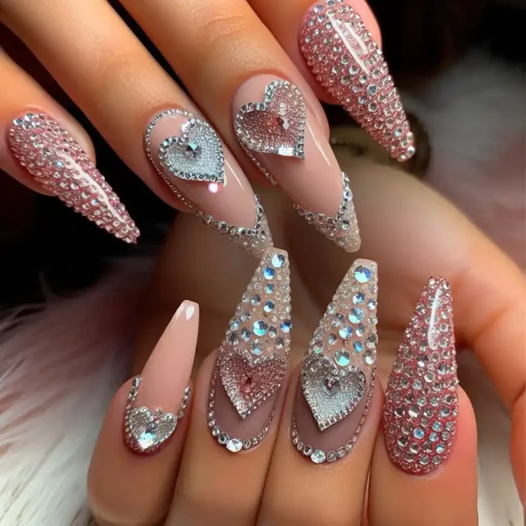 Diamond-Encrusted Nails