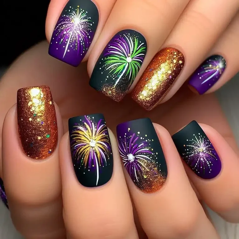 Fireworks Nail Art