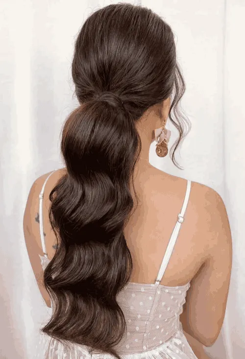 Low Ponytail Hairstyle for Prom