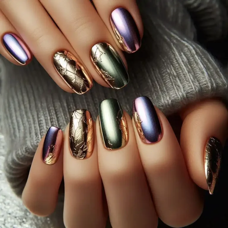 Metallic Foil Nails