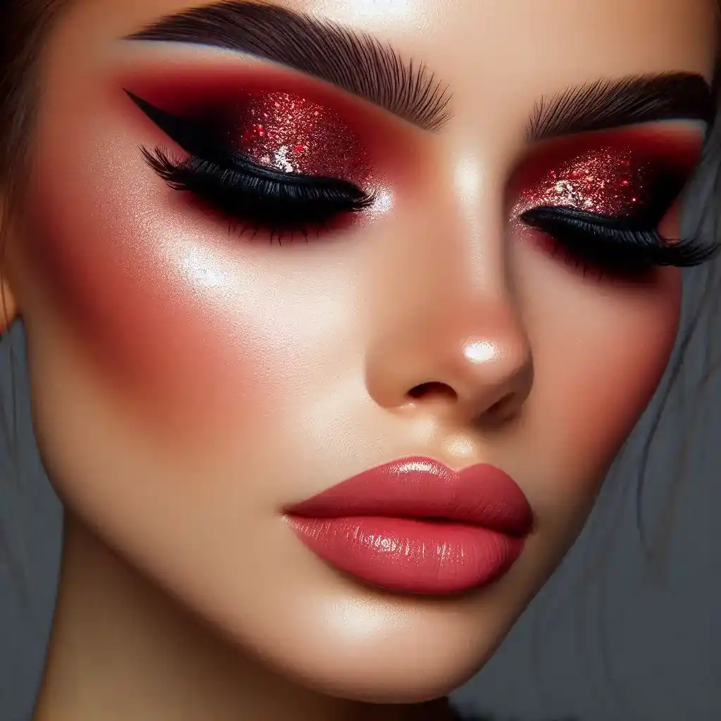 Red Glitter Glam 