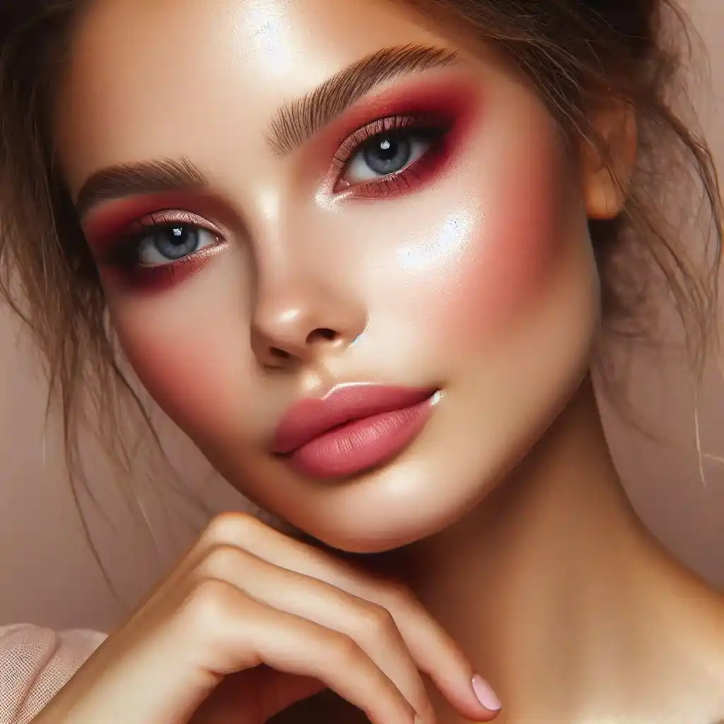 Soft Red Halo Eye 