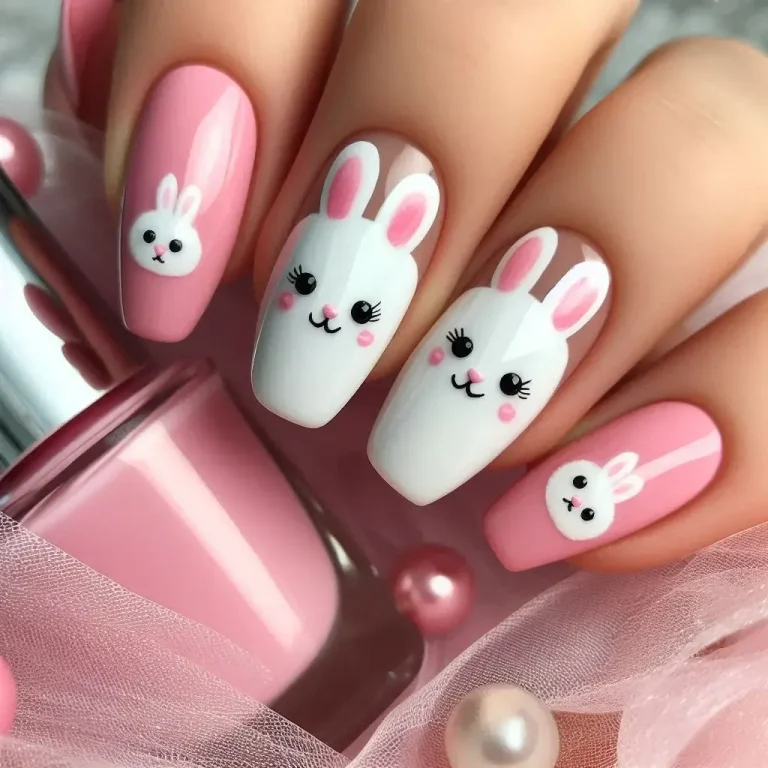 Easter Bunny Nails