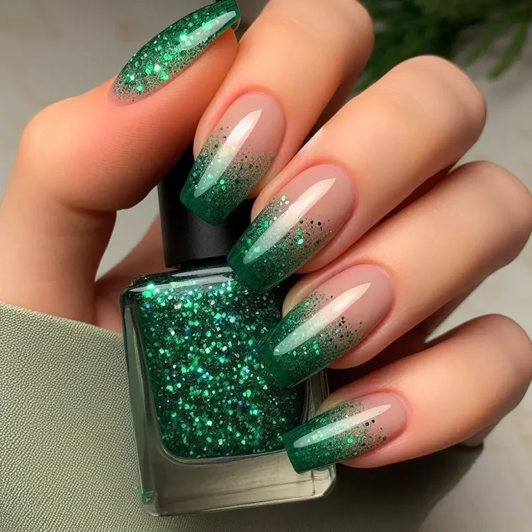 Emerald Glitter Ombré