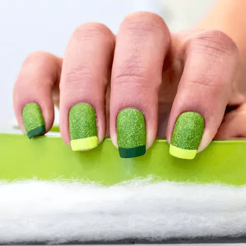 Green with Envy French Manicure 