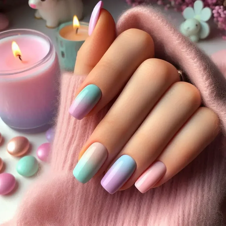 Ombre Pastel Nails