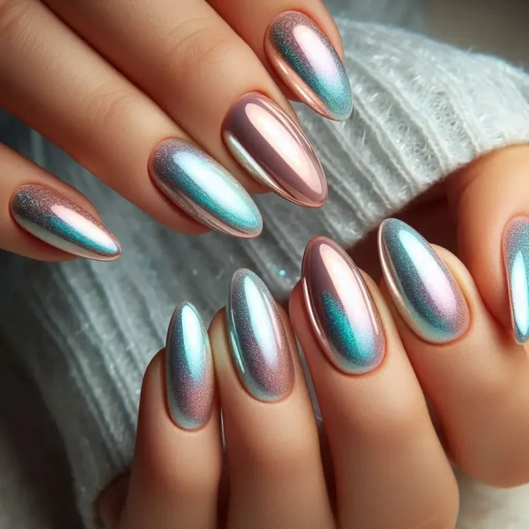 Pastel Chrome Nails