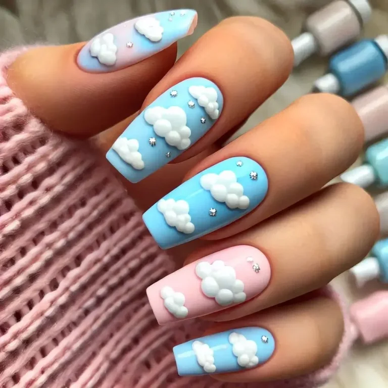 Pastel Cloud Nails