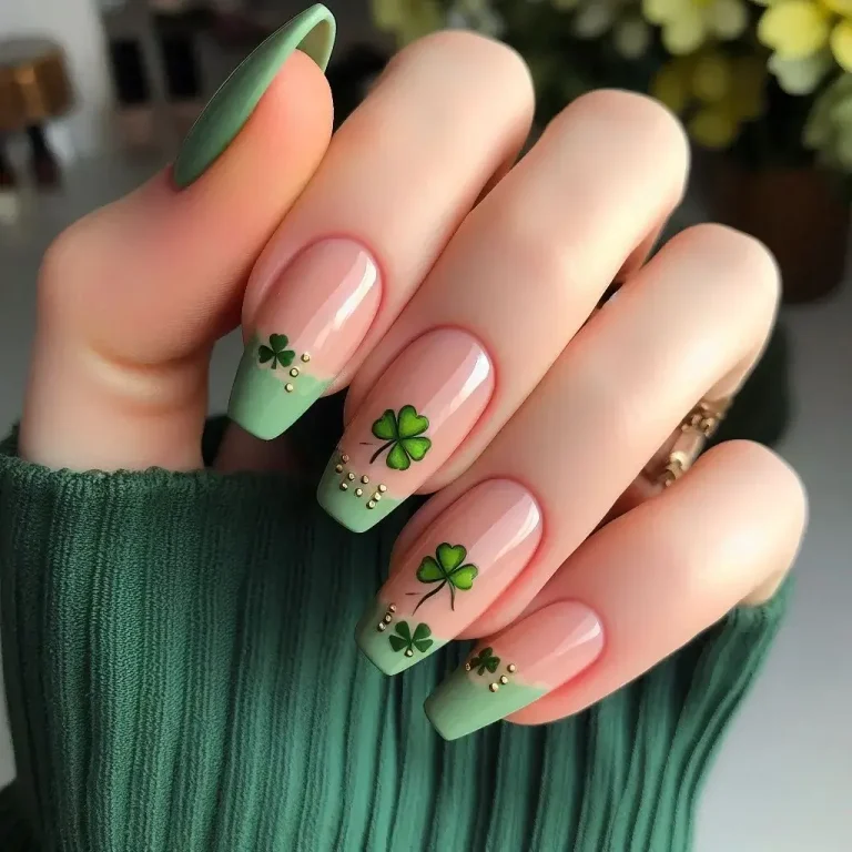 Shamrock French Manicure