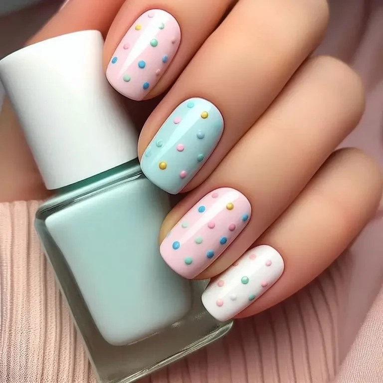 Simple Polka Dot Nails